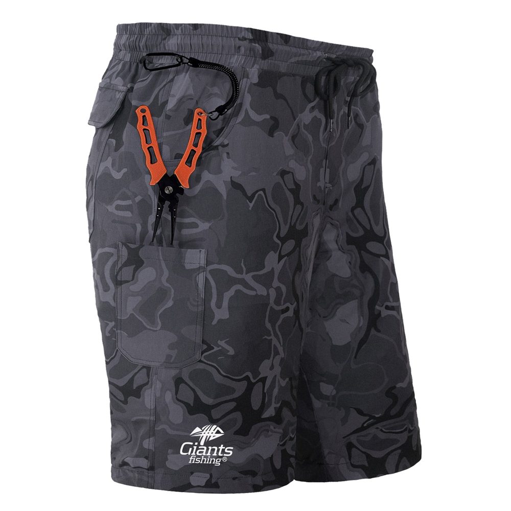 E-shop Giants Fishing Kraťasy Shorts Quick Dry UV50+ Camo Grey - S,Giants Fishing Kraťasy Shorts Quick Dry UV50+ Camo Grey - S