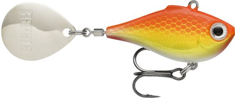 Rapala Tail Spinner Rippin' Spin Gold Fluorescent Red,Rapala Tail Spinner Rippin' Spin Gold Fluoresc...