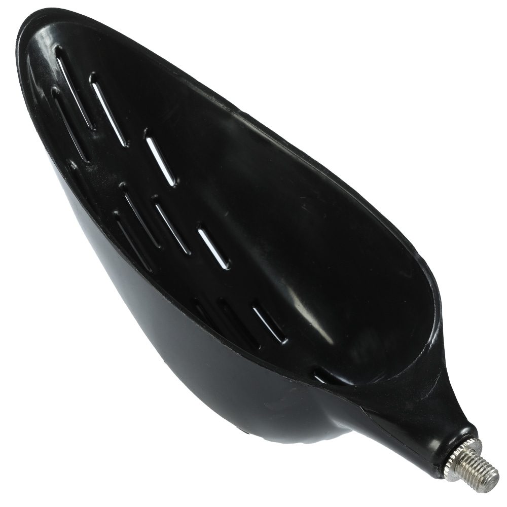 E-shop Giants Fishing Zakrmovací lopatka se závitem Baiting Spoon with holes Black 23cm,Giants Fishing Zakrmovací lopatka se závitem Baiting Spoon with holes
