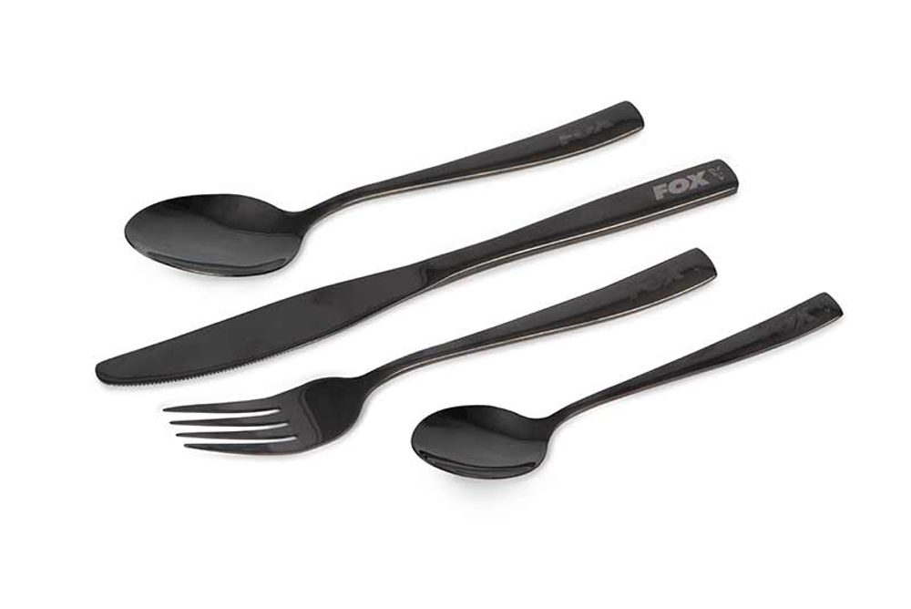 E-shop Fox Sada příborů Cookware Black Stainless Cutlery Set,Fox Sada příborů Cookware Black Stainless Cutlery Set