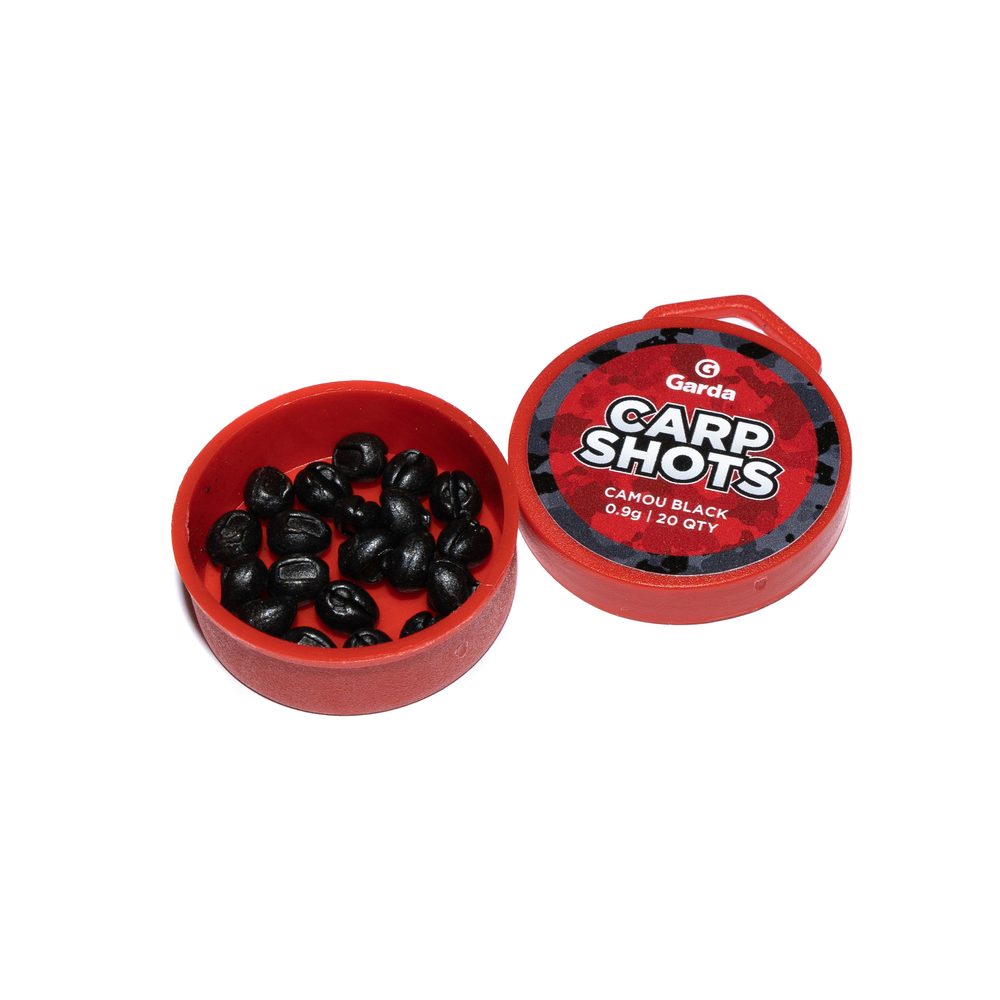 Fotografie Garda Bročky Carp Shots Camou Black - 0,9g 20ks