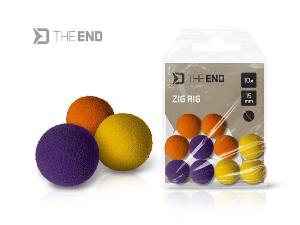 Delphin Pěnové Pop-Up TheEND Zig Rig Mix 10ks - 12mm