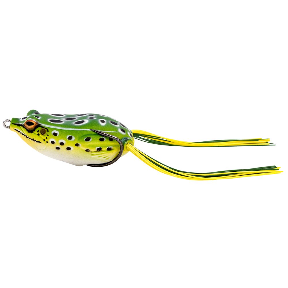 Fotografie Savage Gear Imitace žáby Hop Walker Frog Floating Green Leopard - 5,5cm 15g