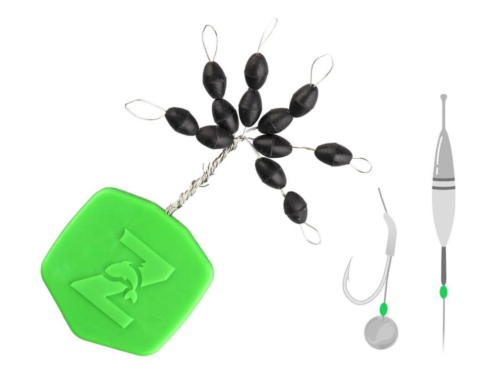 E-shop Zfish Zarážky Feeder Oval Stopper 12ks - M,Zfish Zarážky Feeder Oval Stopper 12ks - M