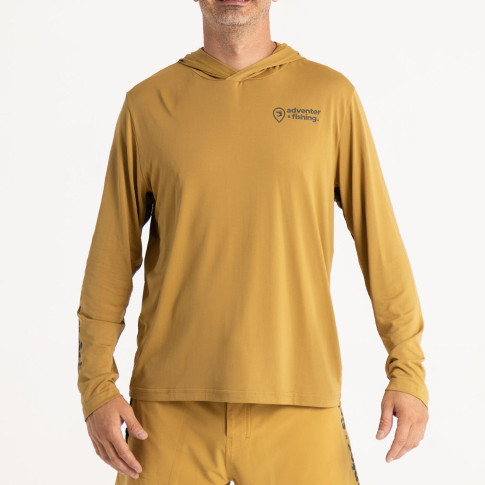 Fotografie Adventer & fishing Funkční hoodie UV tričko Sand - S