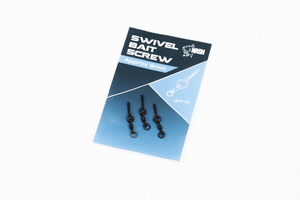 Nash Kolíček s mikroobratlíkem Swivel Bait Screw 10ks - 13mm