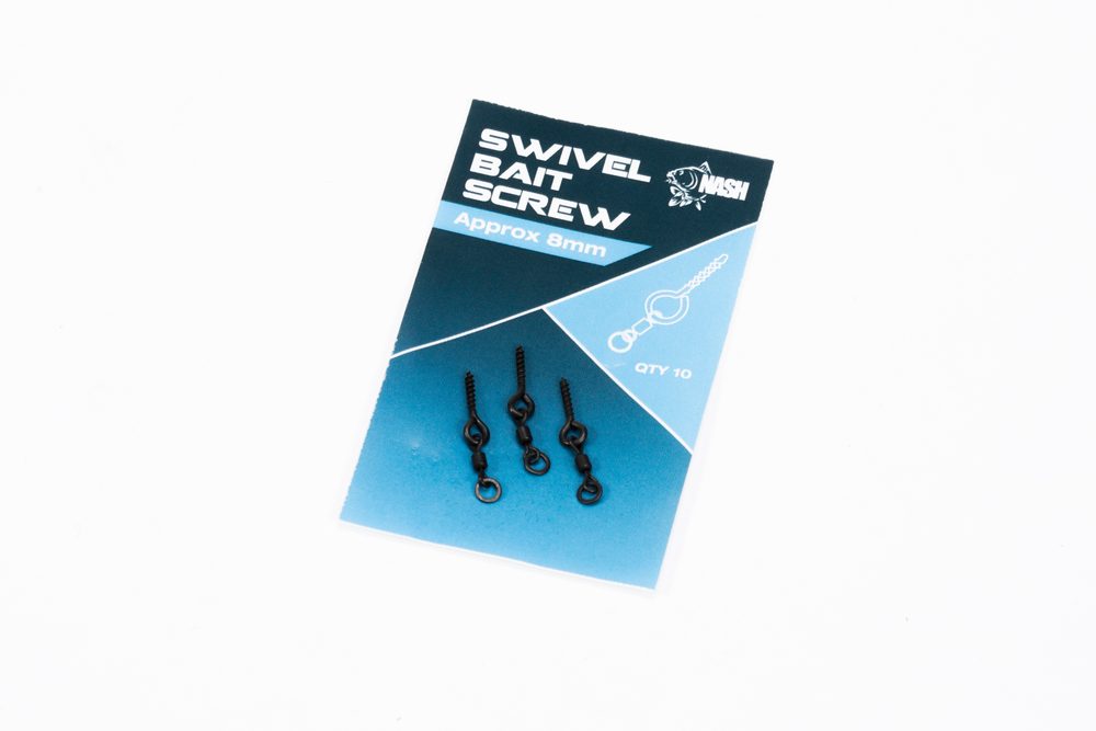 E-shop Nash Kolíček s mikroobratlíkem Swivel Bait Screw 10ks - 13mm,Nash Kolíček s mikroobratlíkem Swivel Bait Screw 10ks - 13mm
