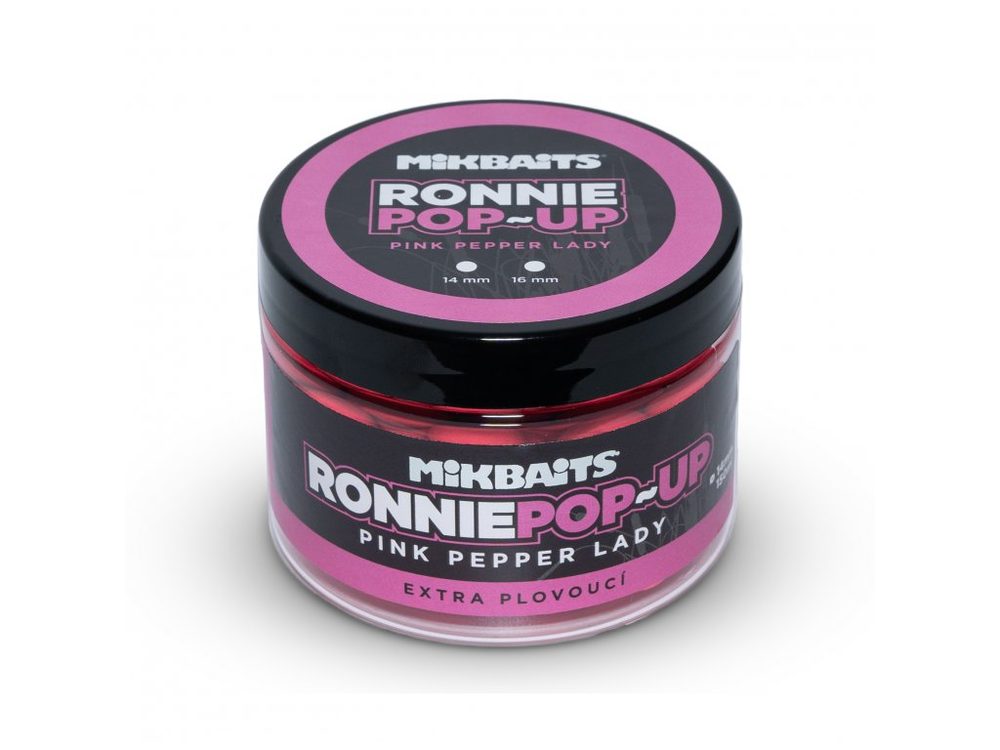 Fotografie Mikbaits Ronnie pop-up 150ml - Pink Pepper Lady 16mm