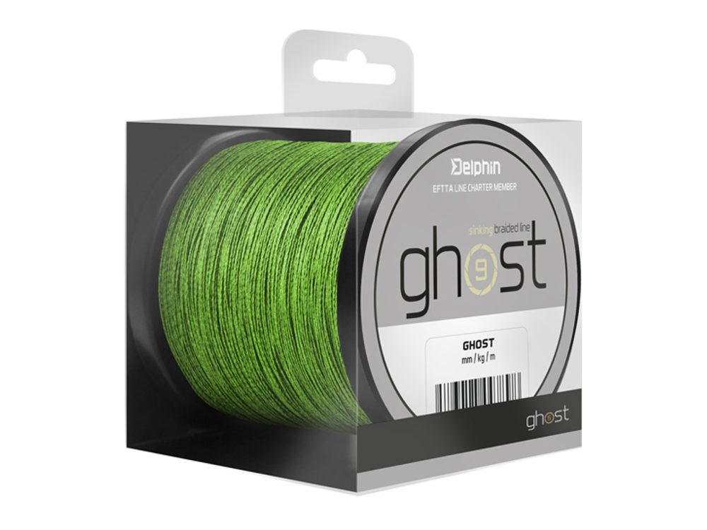 E-shop Delphin Šňůra Ghost 8+1 zelená - 0,23mm 13,6kg 300m,Delphin Šňůra Ghost 8+1 zelená - 0,23mm 13,6kg 300m