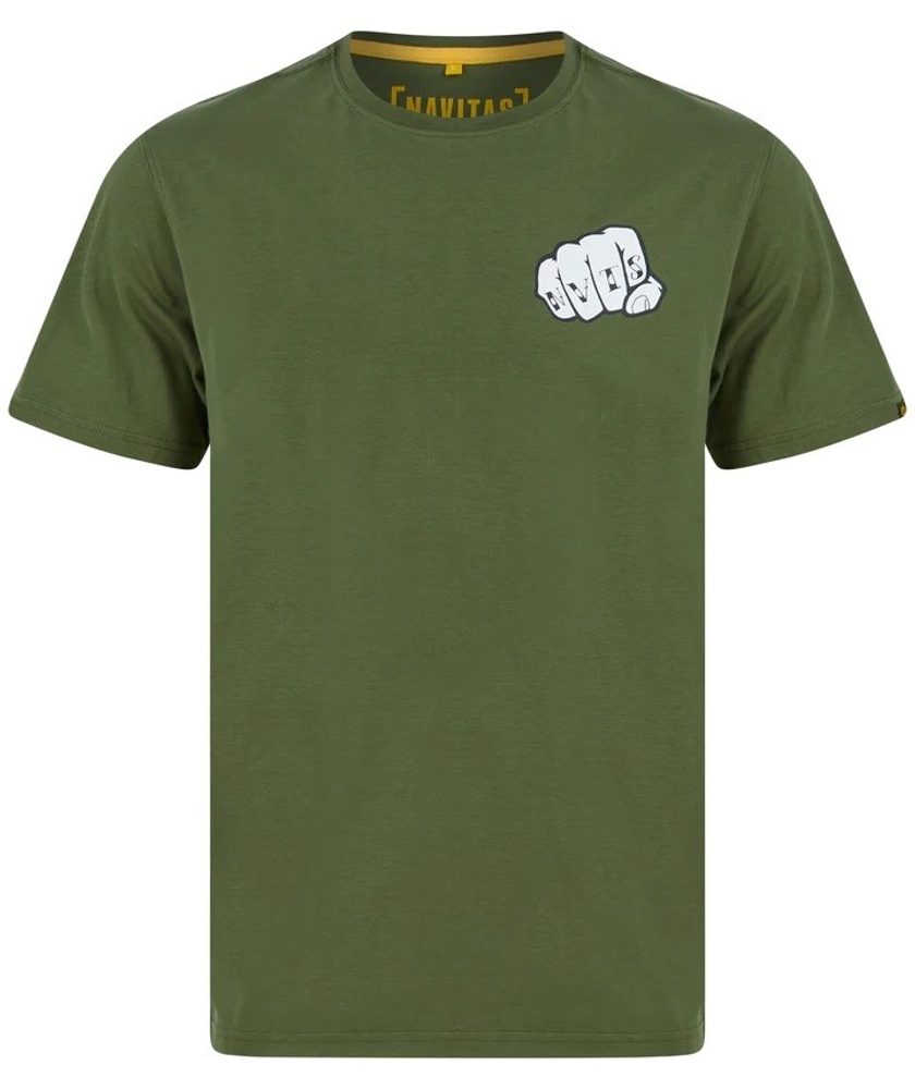 E-shop Navitas Tričko Knuckles Tee Green - M,Navitas Tričko Knuckles Tee Green - M