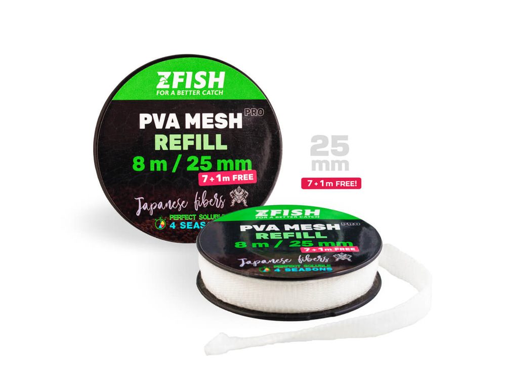 E-shop Zfish PVA Náhradní punčocha Pro Refill 7 + 1m Zdarma! - 25mm,Zfish PVA Náhradní punčocha Pro Refill 7 + 1m Zdarma! - 25mm