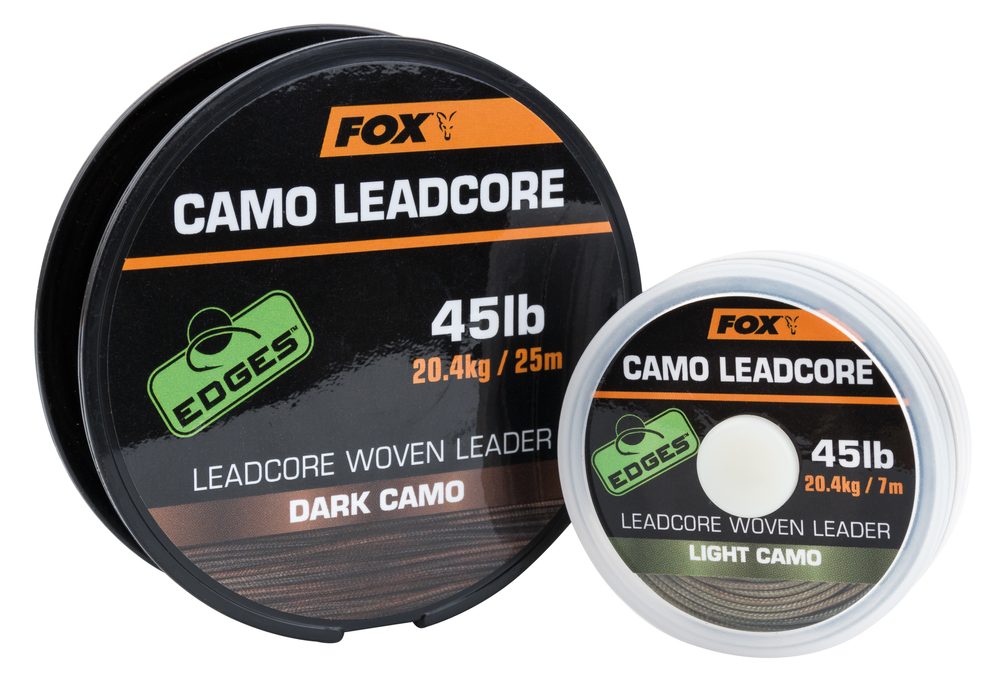 Fox Olověnka Edges Camo Leadcore 45lb - Light Camo 25m