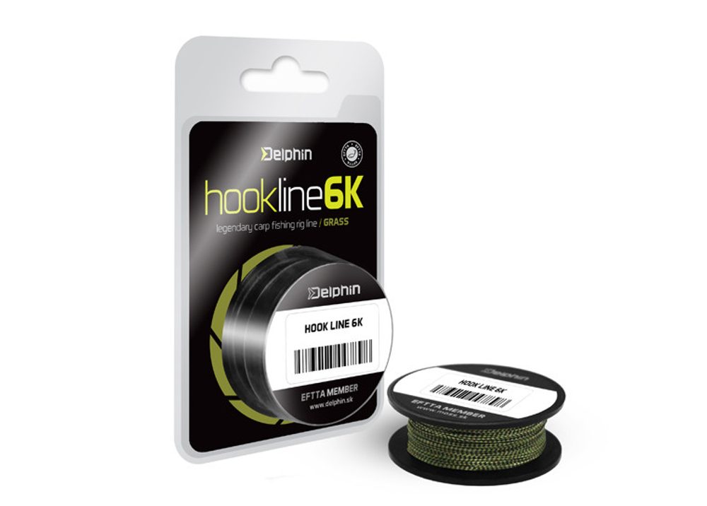 E-shop Delphin Šňůra HOOKLINE 6K Grass 20m - 15lbs,Delphin Šňůra HOOKLINE 6K Grass 20m - 15lbs