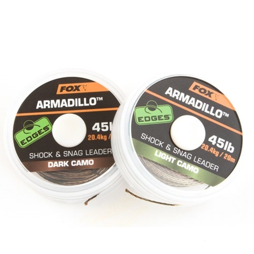 E-shop Fox Šoková šňůra Edges Armadillo 20m - Camo 40lb,Fox Šoková šňůra Edges Armadillo 20m - Camo 40lb
