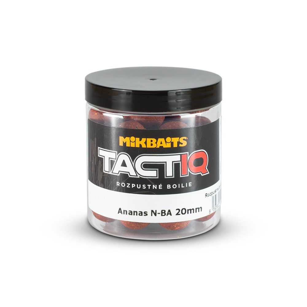 E-shop Mikbaits Rozpustné boilie TactiQ Ananas N-BA 250ml - 20mm,Mikbaits Rozpustné boilie TactiQ Ananas N-BA 250ml - 20mm