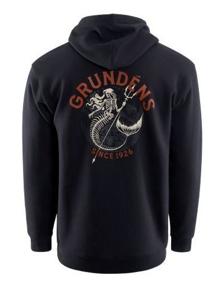 Grundéns Rybářská Mikina Displacement DWR Hoodie Dead Reckoning Black - XXXL