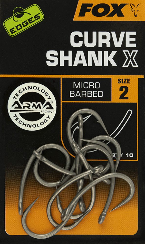 E-shop Fox Háčky Edges Curve Shank X Hooks 10ks - vel.2,Fox Háčky Edges Curve Shank X Hooks 10ks - vel.2