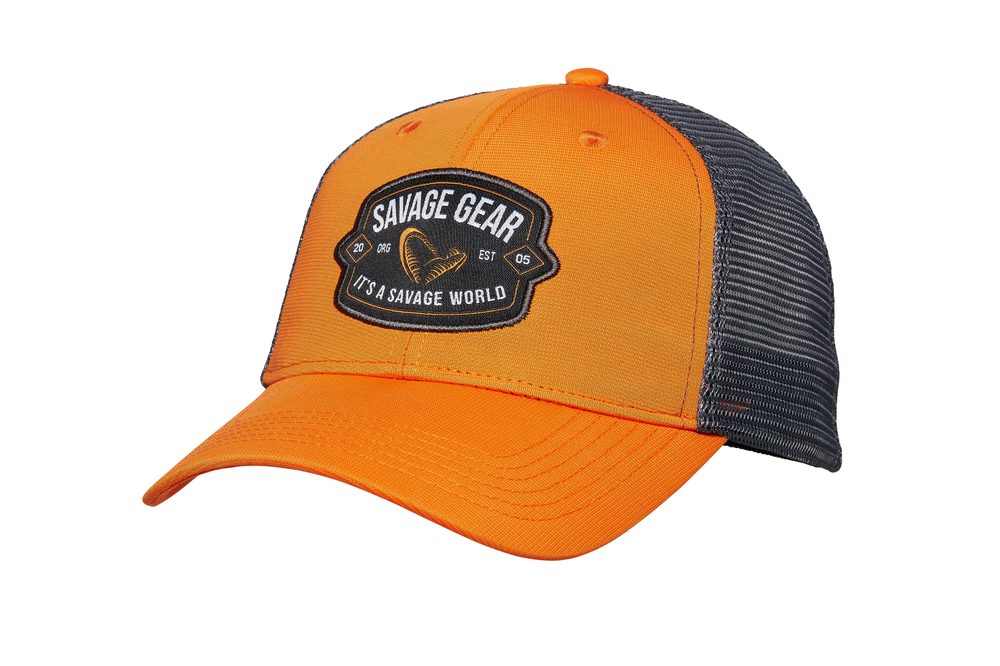 E-shop Savage Gear Kšiltovka Badge Trucker Cap Orange,Savage Gear Kšiltovka Badge Trucker Cap Orange