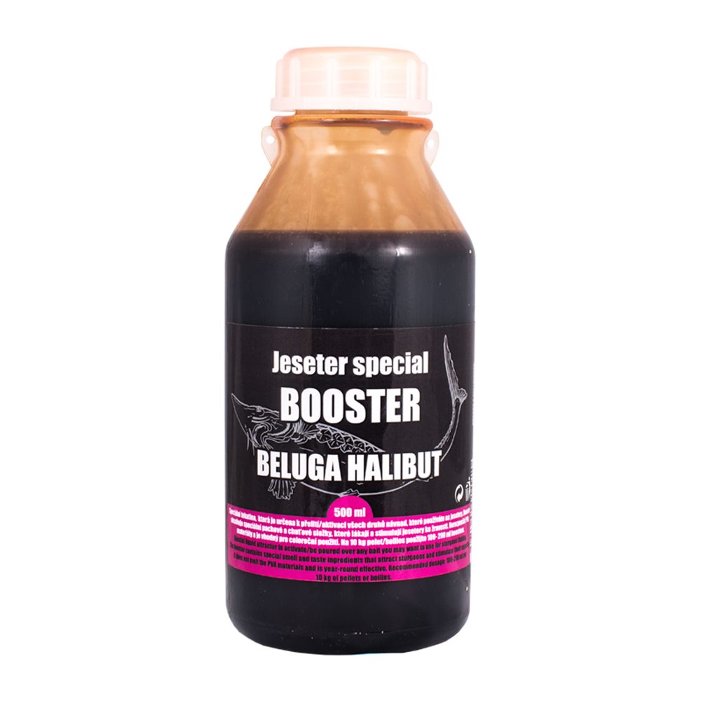 LK Baits Booster Jeseter Special 500ml - Beluga Halibut