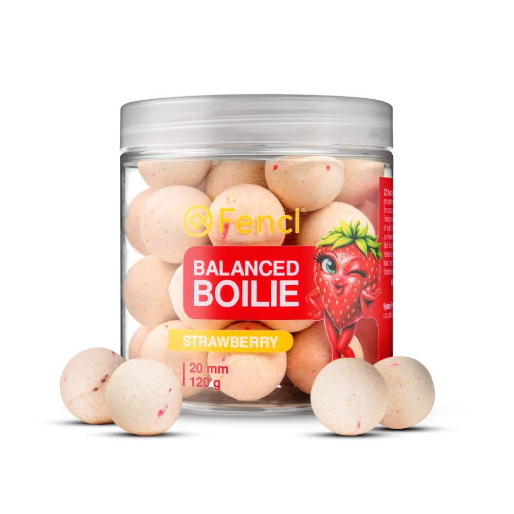 Fencl Balanced Boilie Strawberry 120g - 20mm