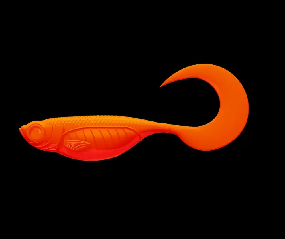 Libra Lures Gumová nástraha Embrion Twist Tail 2,5″ 10ks - Hot Orange 011,Libra Lures Gumová nástraha Embrion Twist Tail 2,5″ 10ks - Hot Orange 011