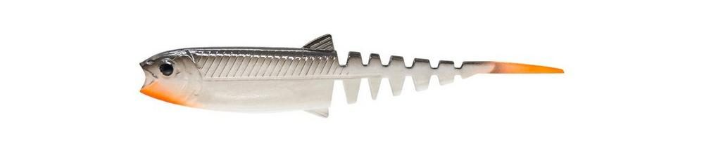 E-shop Savage Gear Gumová nástraha Cannibal Minnow V-Tail White Black - 10cm 6,5g,Savage Gear Gumová nástraha Cannibal Minnow V-Tail White Black - 10cm 6,5