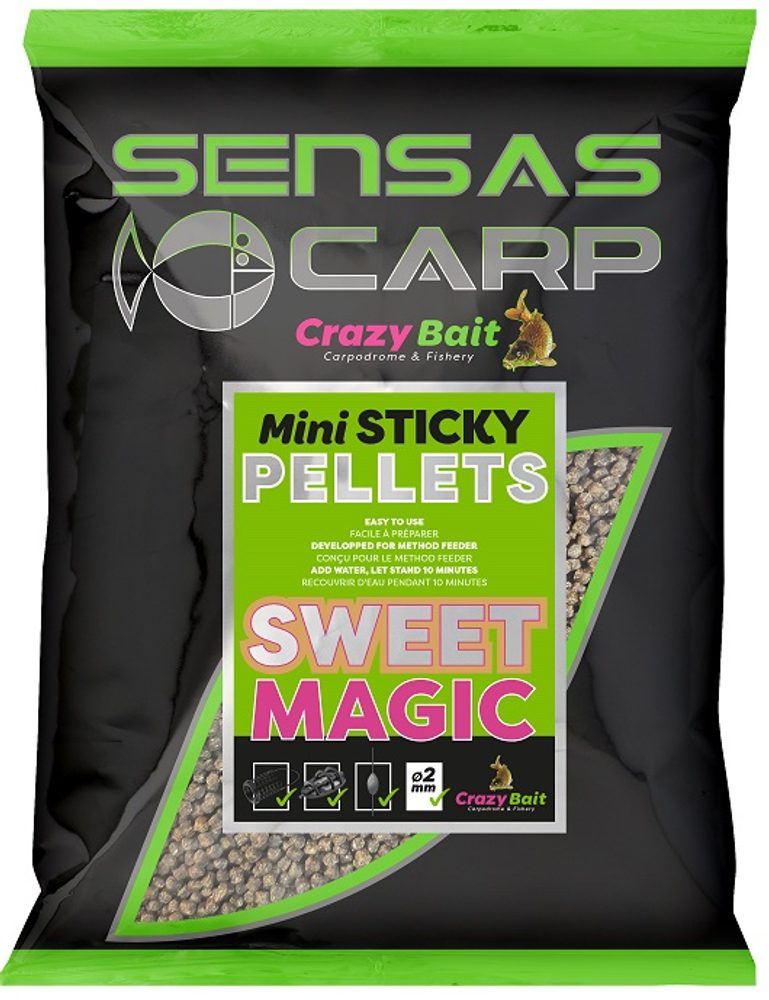 Fotografie Sensas Pelety Mini Sticky Pellets 700g - Ryba