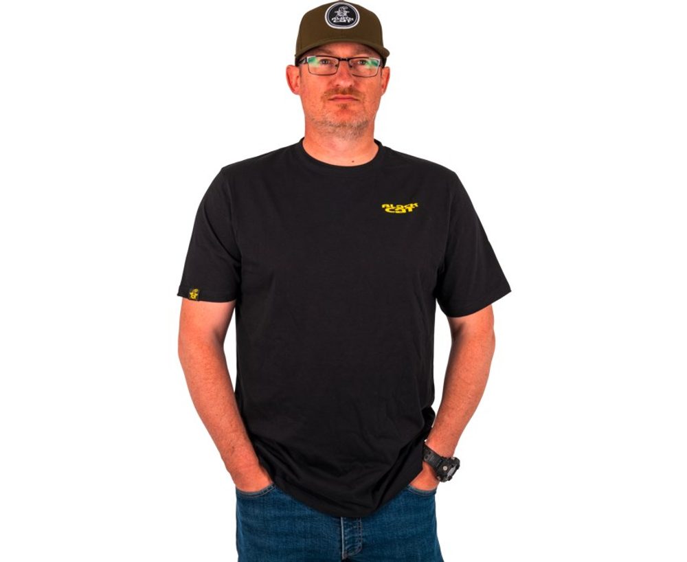 E-shop Black Cat Triko Chase Dreams Black Tee,Black Cat Triko Chase Dreams Black Tee