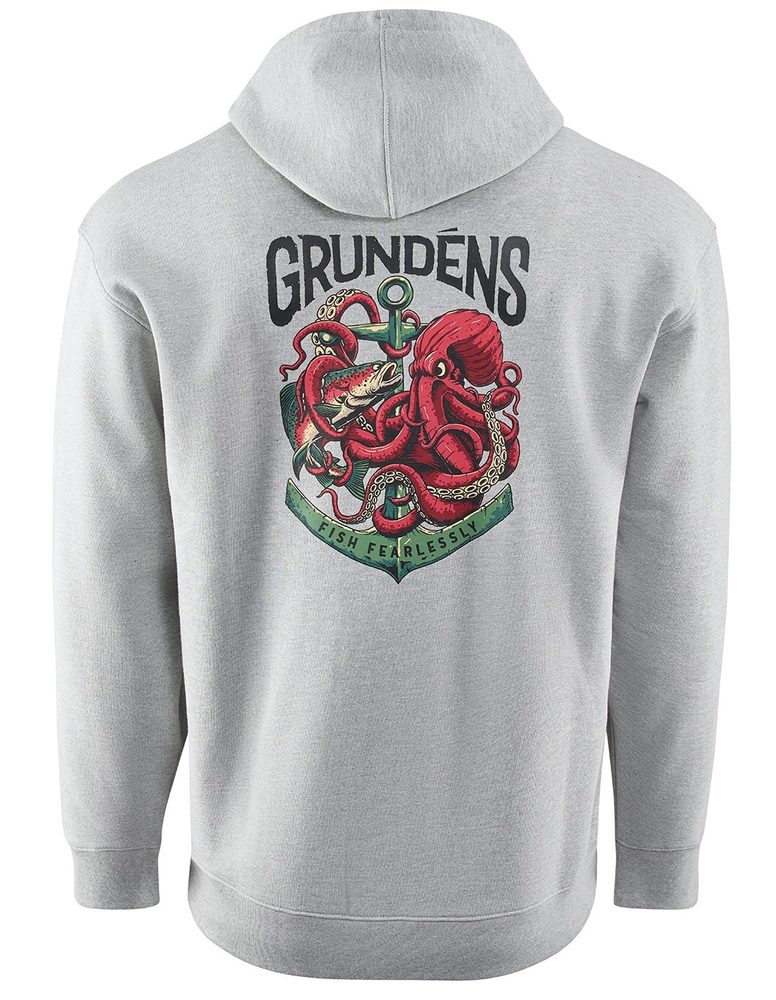Grundéns Rybářská Mikina Displacement DWR Hoodie Octo-Trout Athletic Heather - XXL