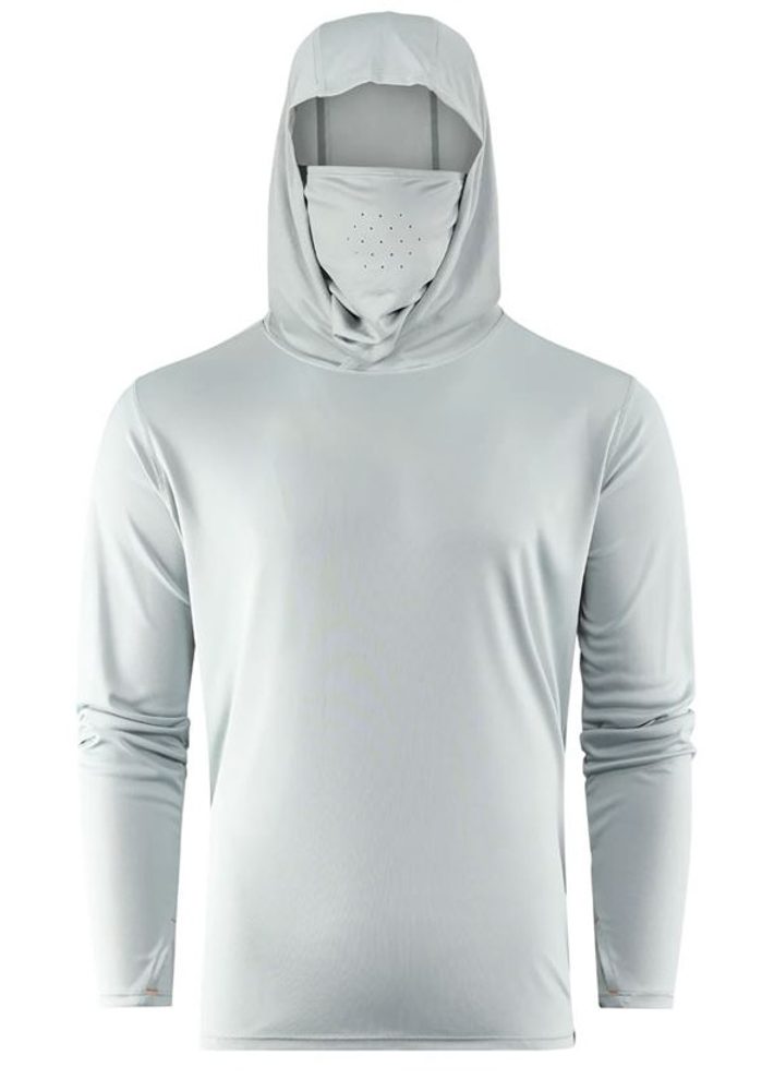 Grundéns UV Tričko Tough Sun Masked Hoodie Iceberg - XXXL