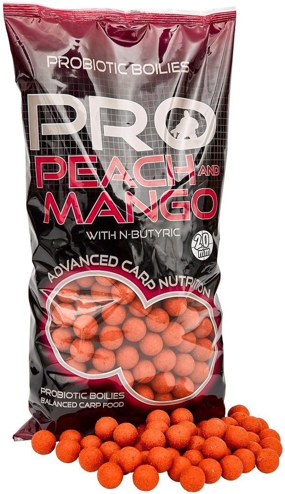 E-shop Starbaits Boilies Pro Peach & Mango 2kg - 20mm