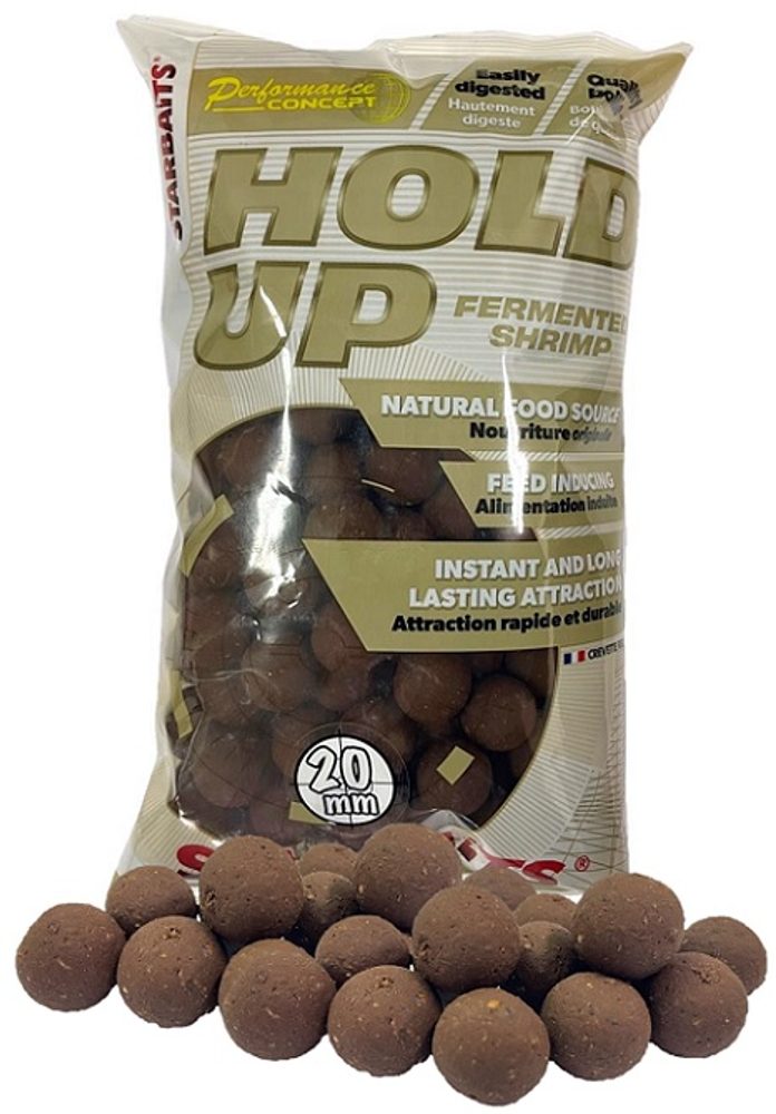 Fotografie Starbaits Boilie Concept Hold Up Fermented Shrimp 800g - Boilies Hold Up Fermented Shrimp 800g 30mm