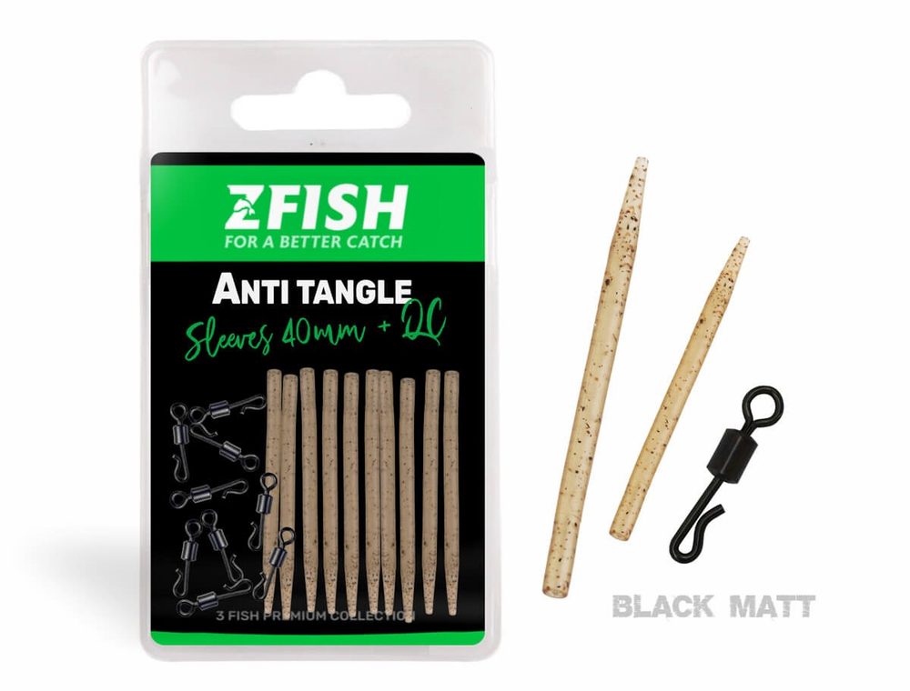 E-shop Zfish Sada Převleků Anti Tangle SET Sleeves + QC 10ks,Zfish Sada Převleků Anti Tangle SET Sleeves + QC 10ks