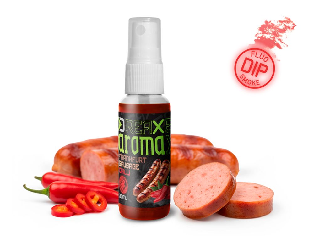 E-shop Delphin Dipovací sprej AromaX 30ml - Frankfurtská klobása - Chilli/červená,Delphin Dipovací sprej AromaX 30ml - Frankfurtská klobása - Chilli/červená