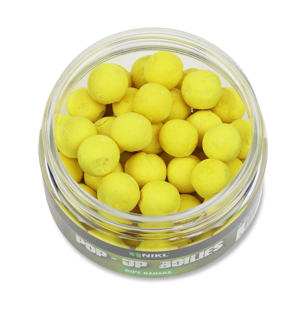 E-shop Nikl Plovoucí boilies 10mm 20g - Ripe Banana - žlutá,Nikl Plovoucí boilies 10mm 20g - Ripe Banana - žlutá