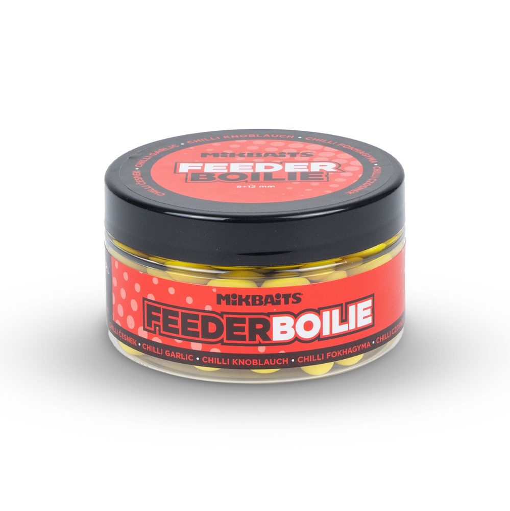 E-shop Mikbaits Feeder boilie 8+12mm 100ml - Chilli Česnek,Mikbaits Feeder boilie 8+12mm 100ml - Chilli Česnek