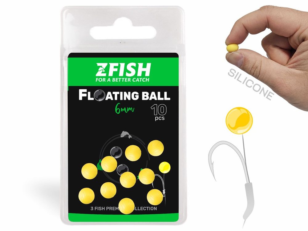 E-shop Zfish Plovoucí silikonová kulička 10ks - 10mm,Zfish Plovoucí silikonová kulička 10ks - 10mm