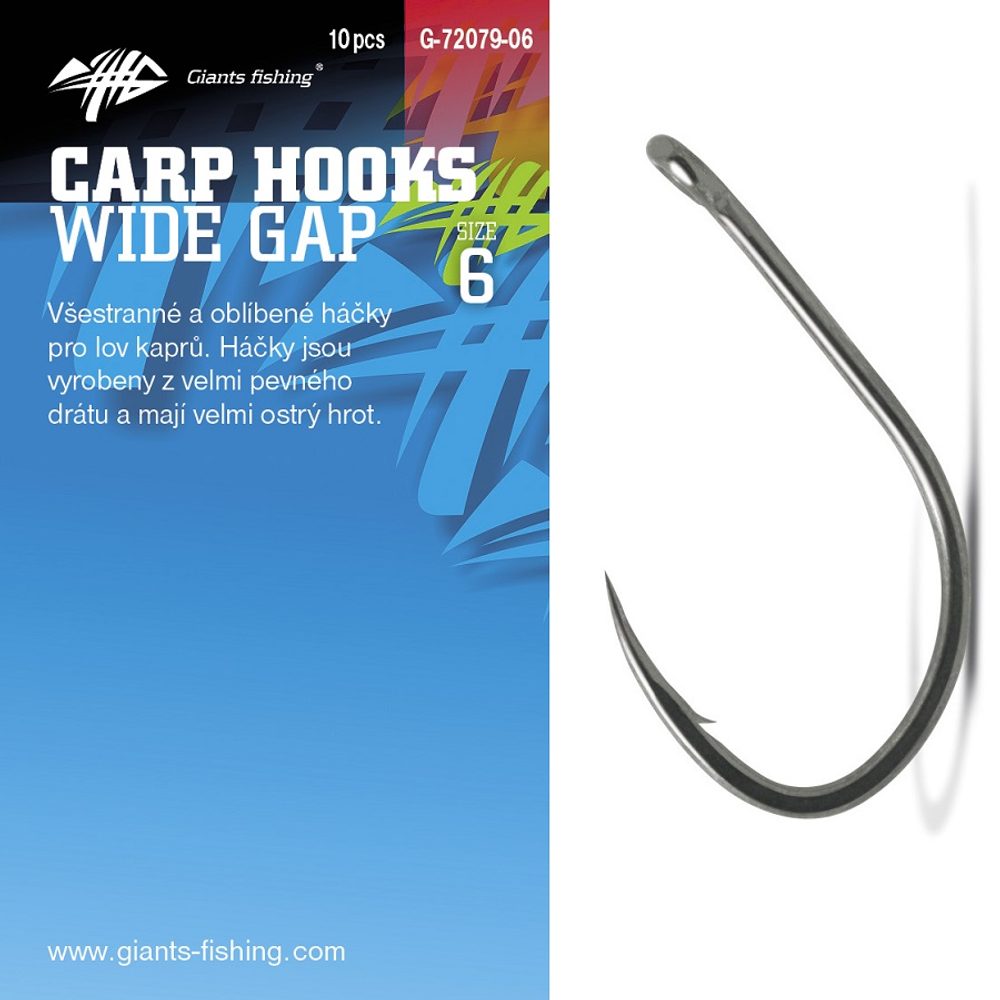 E-shop Giants Fishing Háček s očkem Wide Gap 10ks,Giants Fishing Háček s očkem Wide Gap 10ks