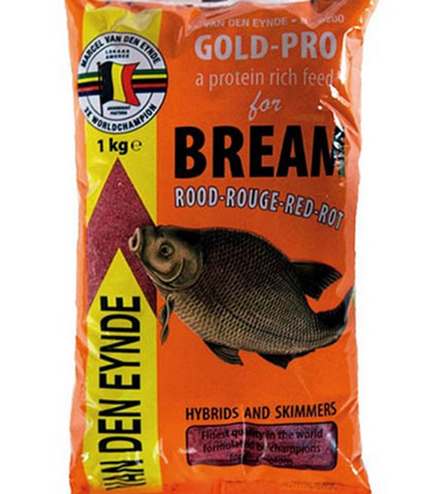 Fotografie MVDE Krmítková směs Gold Pro Bream 1kg - Bream Red