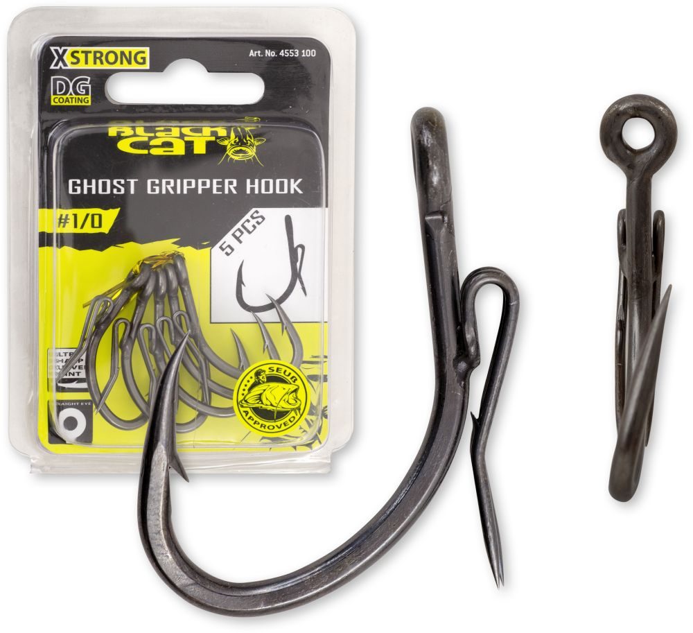 E-shop Black Cat Háčky Ghost Gripper Hook Dg Dg Coating 5ks - vel. 1/0,Black Cat Háčky Ghost Gripper Hook Dg Dg Coating 5ks - vel. 1/0