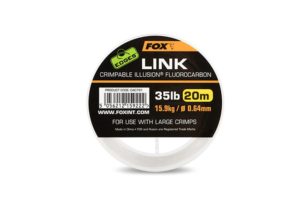 E-shop Fox Link Illusion Fluorocarbon 20m - 25lb/0.53mm,Fox Link Illusion Fluorocarbon 20m - 25lb/0.53mm