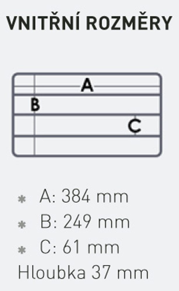 Versus Box VS 3045 - černá - 41 × 26,4 × 4,3 cm