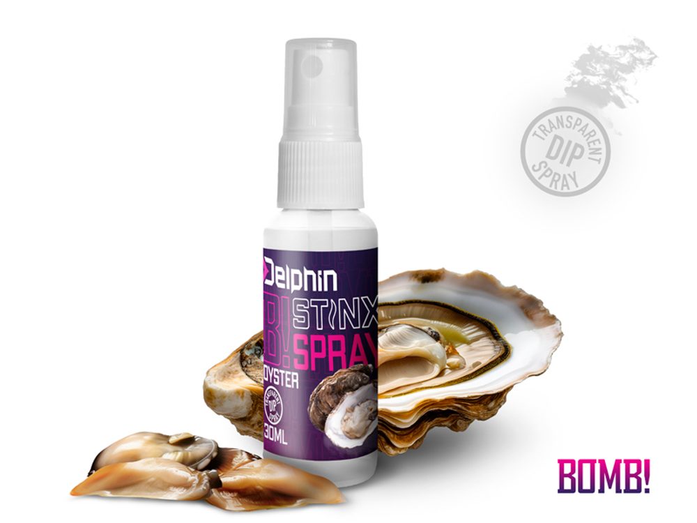 E-shop Delphin Dipovací sprej Stinx Spray Ústřice/transparentní 30ml,Delphin Dipovací sprej Stinx Spray Ústřice/transparentní 30ml