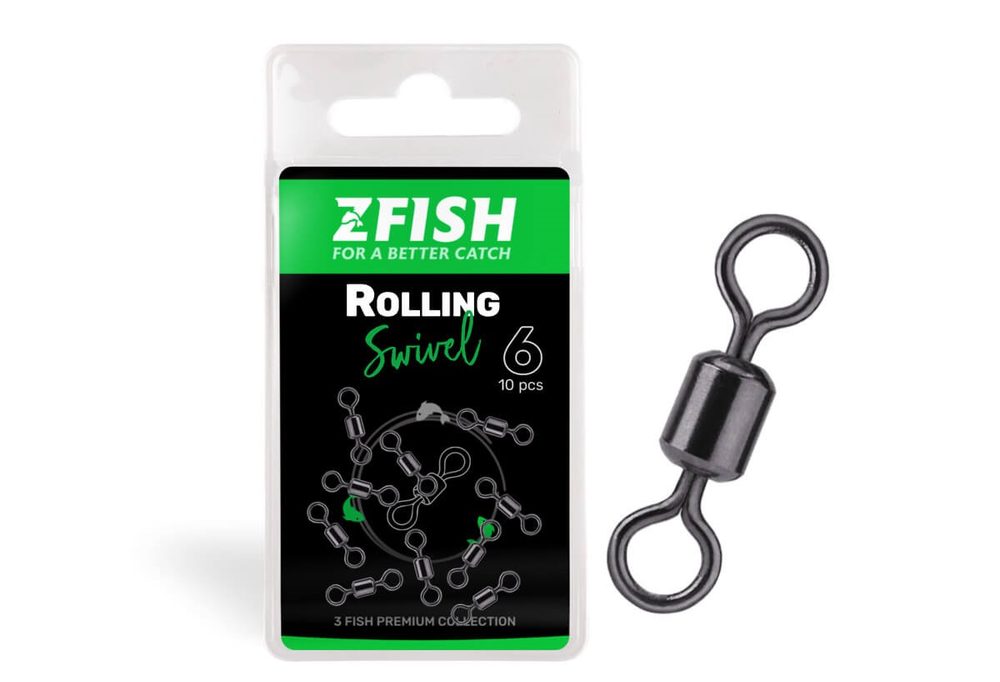 E-shop Zfish Obratlík Rolling Swivel 10ks - 10/22Kg,Zfish Obratlík Rolling Swivel 10ks - 10/22Kg