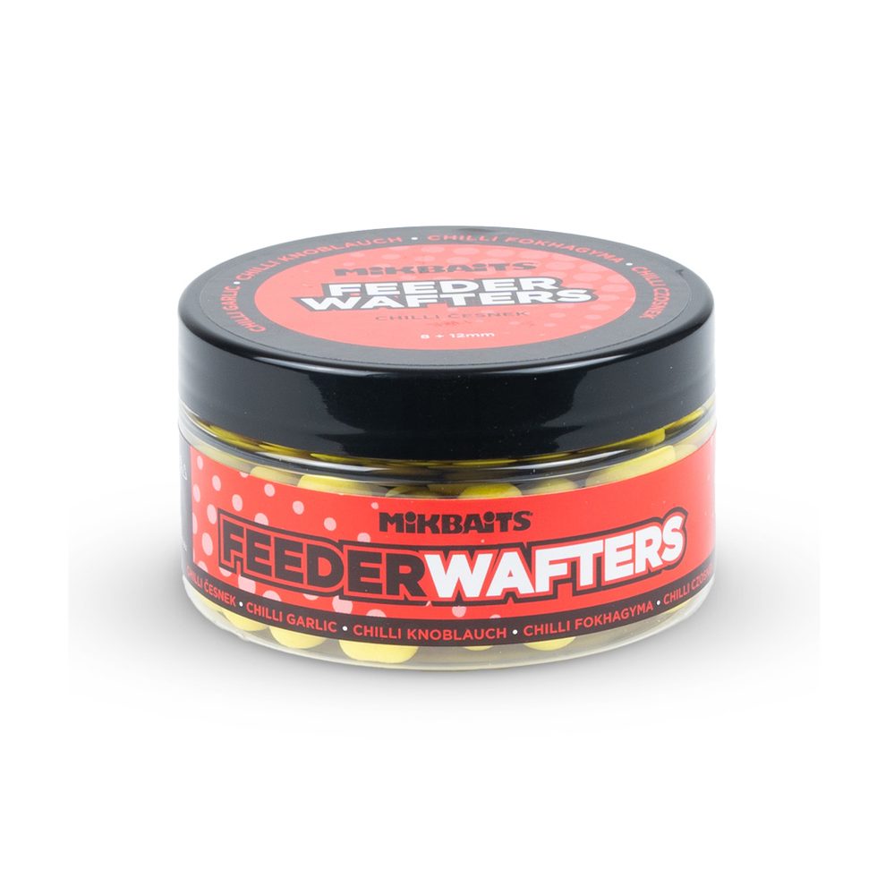 Mikbaits Feeder wafters 100ml - Chilli Česnek 8 + 12 mm