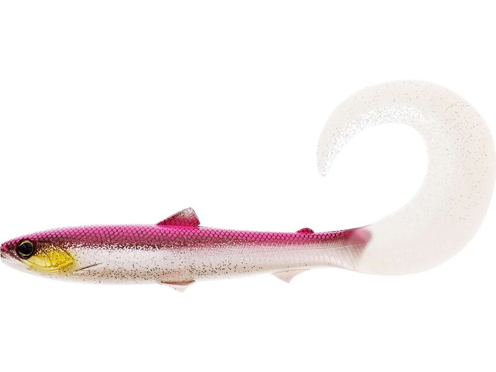E-shop Westin Gumová nástraha BullTeez Curltail Pink Headlight 2ks - 15g 14cm