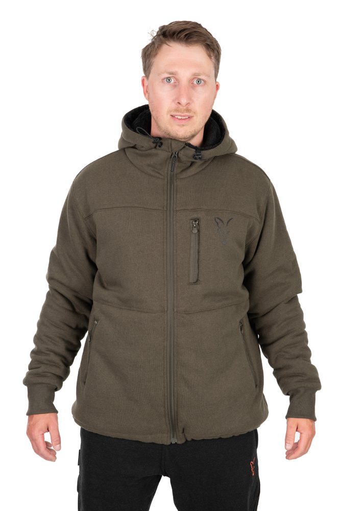 E-shop Fox rybářská bunda Collection Sherpa Jacket Green & Black,Fox rybářská bunda Collection Sherpa Jacket Green & Black