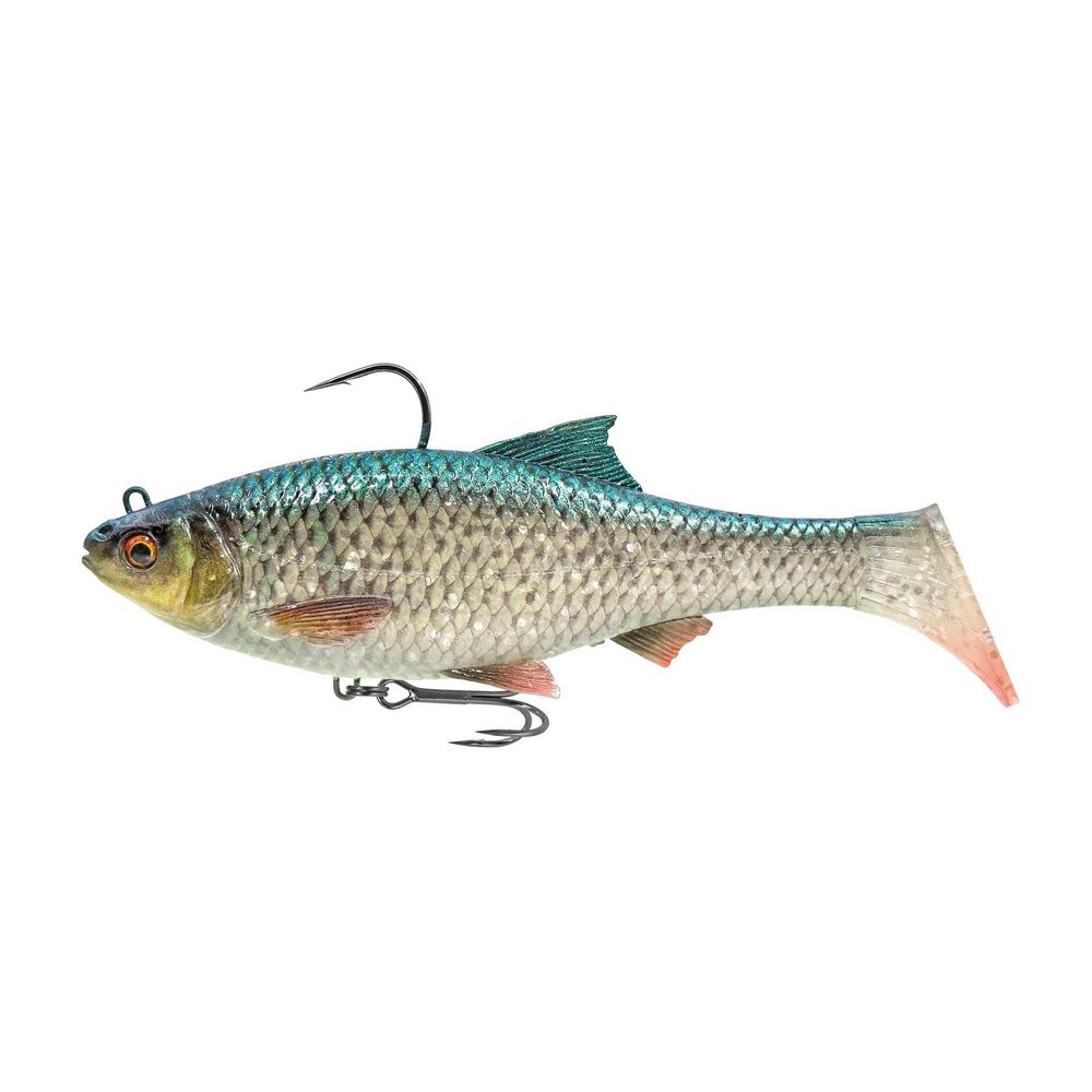 E-shop Savage Gear Gumová nástraha 3D Roach RTF Green Silver - 12cm 34g,Savage Gear Gumová nástraha 3D Roach RTF Green Silver - 12cm 34g