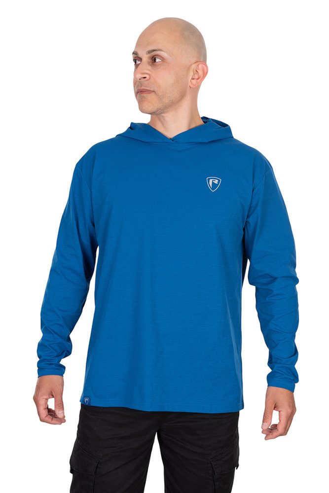 Fox Rage Triko Blue Hooded T - M