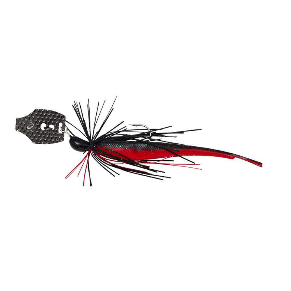 E-shop Savage Gear Crazy Swim Jig Sinking Black N Red - 10cm 10g,Savage Gear Crazy Swim Jig Sinking Black N Red - 10cm 10g